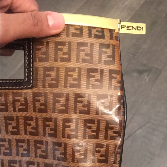AUTHENTIC FENDI FF BAG 11” x 10.5” - Picture 8 of 13